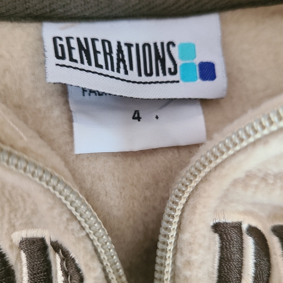 Tan fleece hoodie - Picture 3 of 3